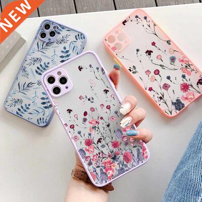 Hand Painted Phone Case For iphone X XS MAX XR Flower Cover