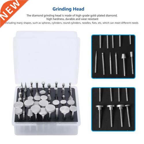 50Pcs Grinding Gold-Plated 400 Grits 3.17mm Shank Diameter