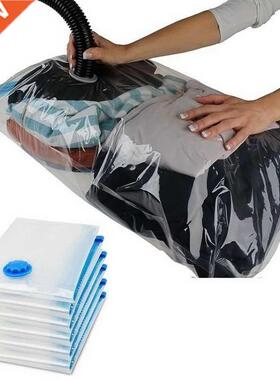 Convenient Vacuum Bag Storage Home Organizer Transparent Clo