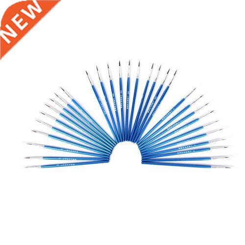 10Pcs/Set Fne Hand-panted Thn Hook Lne Pen Blue Baton Dr