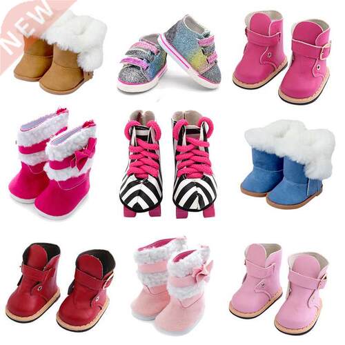 2022 Fashion Leather Boots For 43cm Baby Dolls 17 inch Born