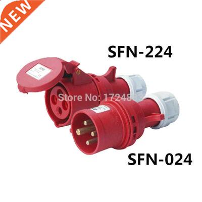 32A 3 pole connector Industrial malefemale plugs SFN-024/SF
