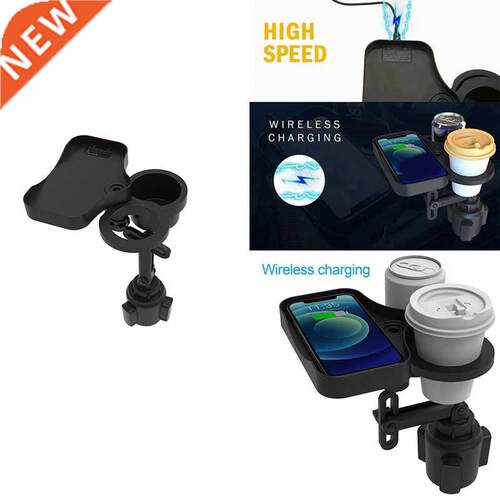 Cup Holder Expander Adapter Rotatable Tray For Vehicle