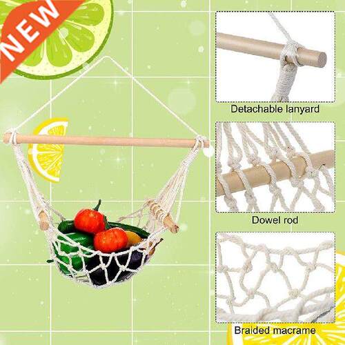Macrame Fruit and Veggie Hammock Fresh Fruit Storage