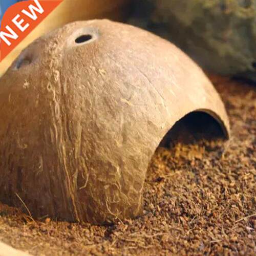 Reptile Hide Habitat Shell for Lizard Small Animal Cave Hous