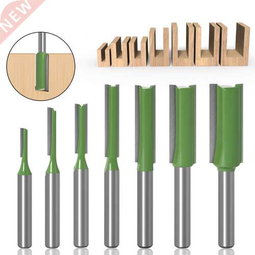 1pc 6mm 1/4 Shank Router Bits Single Double Flute Straight B