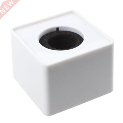 White ABS Mic mini phone Interview Square Logo Flag Station
