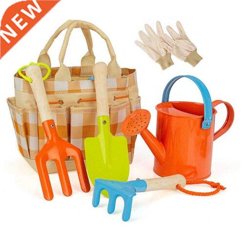 Chldren Gardenng Tools Set 5 PCS Kds Garden Tool Toys nc