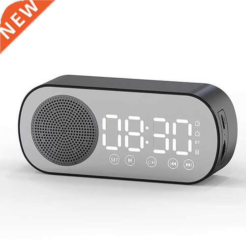 Wireless Speakers Bluetooth Speaker Clock Dual Alarm Support