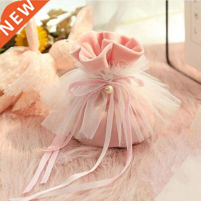 2021 Creative Beautiful Velvet Wedding Candy Bag Drawstring