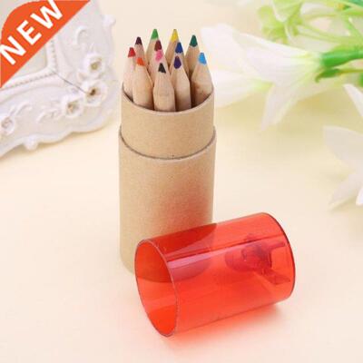 12Pc Mini Cute Child Gift Wooden Painting Writing 12 Colors