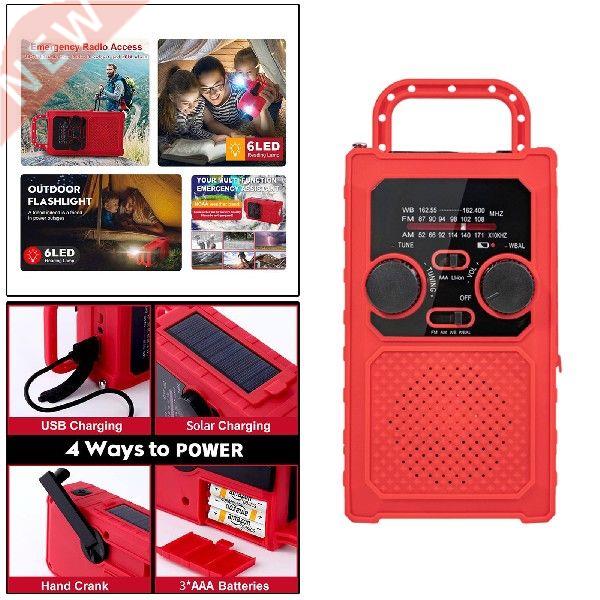 Emergency Solar Hand Crank namo AM/FM/NOAAWB Weather