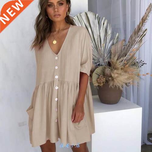 2019 summer dresses women clothes casual big size plus dress