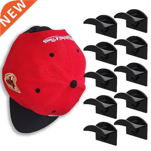 10Pcs Baseball Cap Rack Hat Holder Sticky Wall Mount Hook