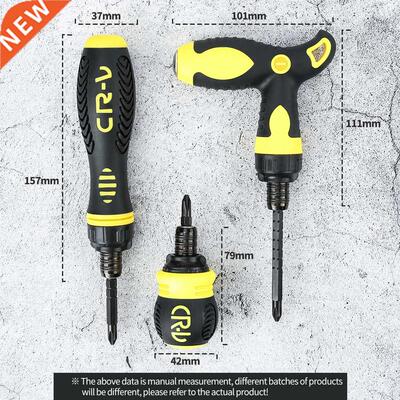 pcs Dual-purpose Ratchet Screwdriver Set CRV High Quality S