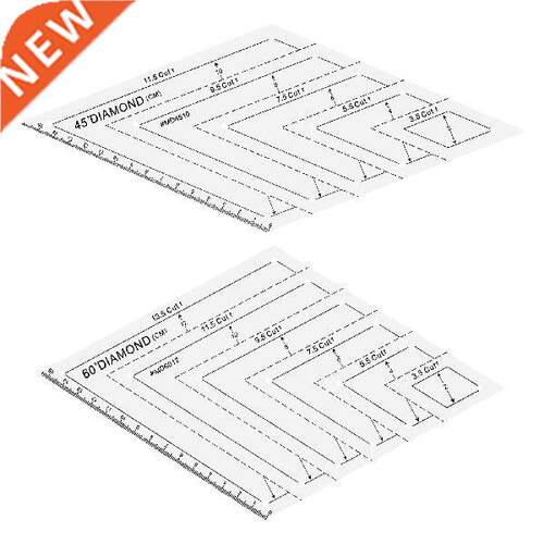 2pcs  Rulers Durable Fine Good Useful Plastic Ruler For