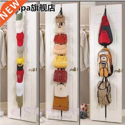 Adjustable Over Door Straps Hanger Hat Bag Coat Clothes Rack