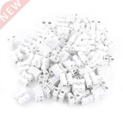 100pcs Quick Terminals 10A 220V 2 Pin Push Quick Wire Cable