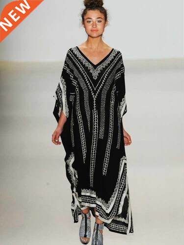 Black Beach ver Up Plus Sze Robe Kaftans Sarong Bathng Su