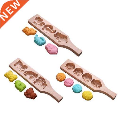 94PF Kitchen Wooden Baking Moon Cake Mould Mid-autumn