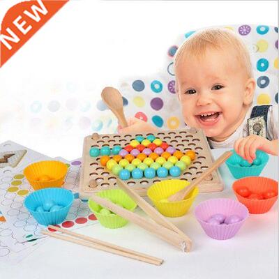 Kids Toys Montessori Wooden Toys Hands Brain Training Clip