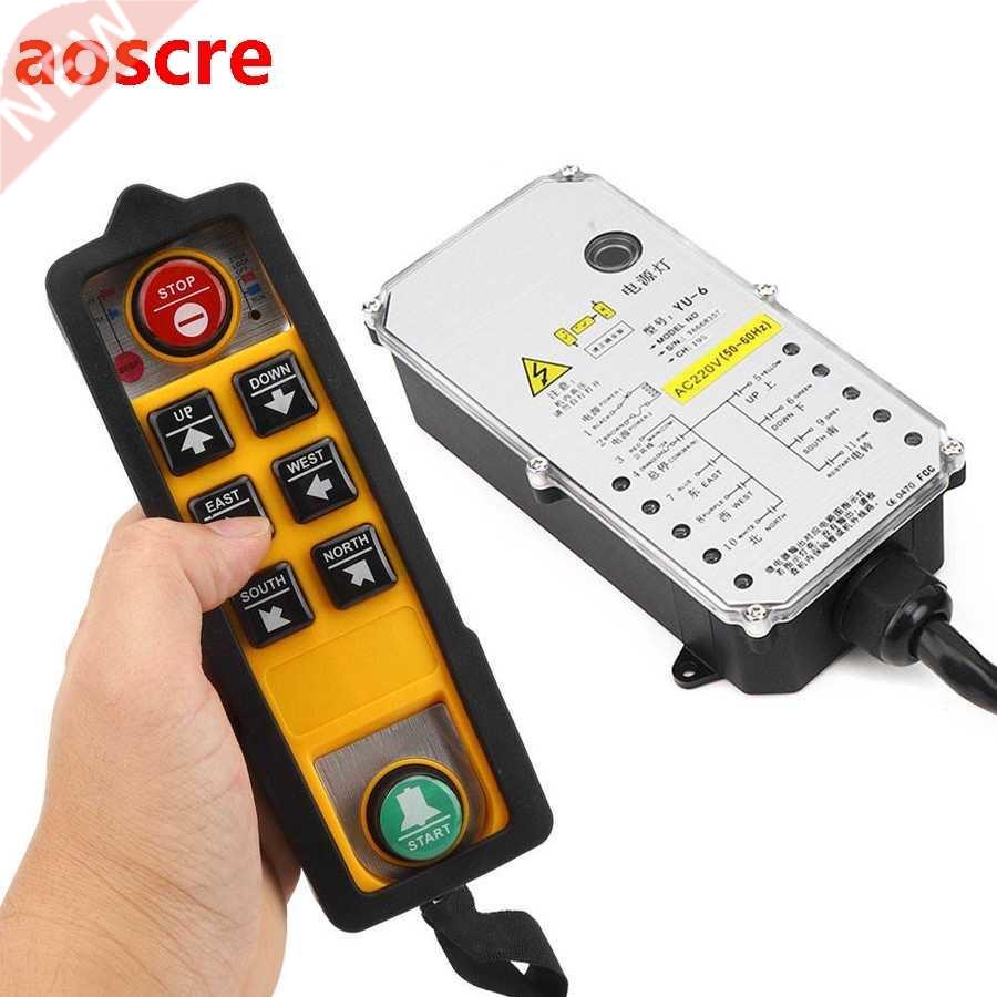 Hoist Controller Crane Accessory Double Handle Waterproof Ac