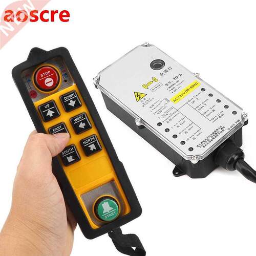 Hoist Controller Crane Accessory Double Handle Waterproof Ac