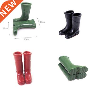 1Pairs 1/12 Scale Dollhouse Miniature Rubber Rain Boots