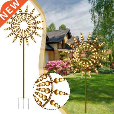 Unique nd Mgicl Metl Winill Outdoor Wind Spinners Wind