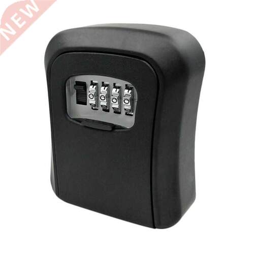 Black Password Key Lock Box Wall Mounted Zinc Alloy Key Box