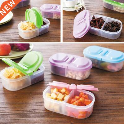 Double Grids PP Plastic Storage Box with Cover Design Storag