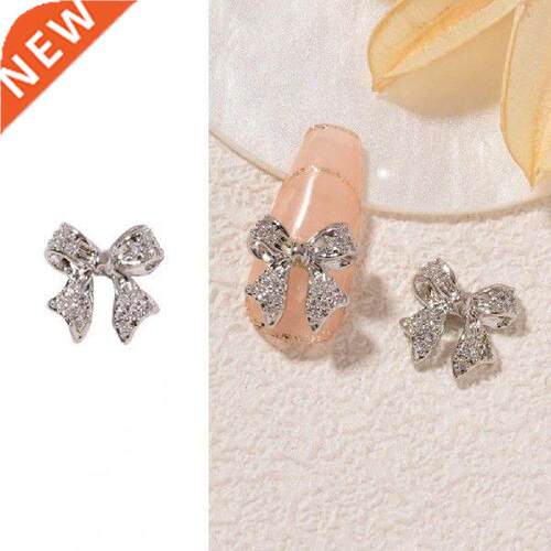 Nail Ornament Non-Drop Manicure Decor Charm Bow Stone