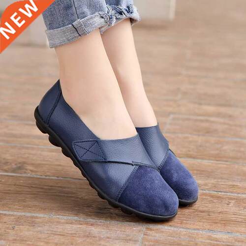 Womn&mp;#39;s Flts Lofers Shoes Soft Genuine Lether Csul