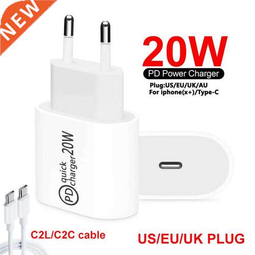 EU Wall Charger USB Type C Quick Charge Portable Fast USB Tr