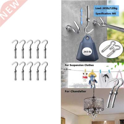 10PCS Concrete Wall Hook, 304 Stainless Steel Expansion Hook