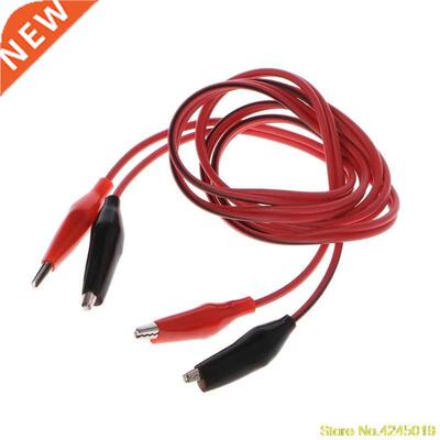 Dual Red & Black Test Leads with Crocodile Clips Alligat