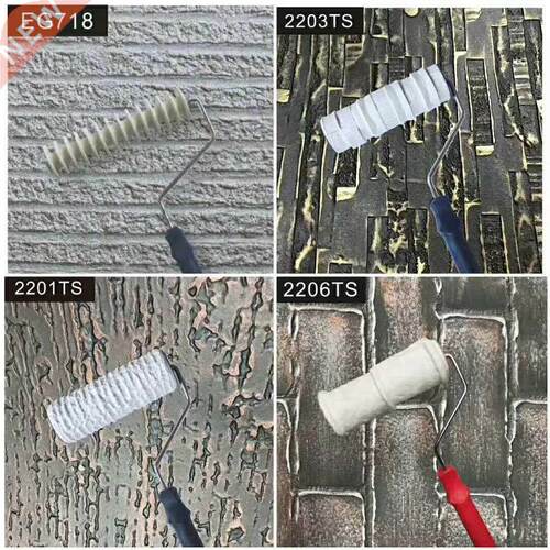 8 Inch Pattern Paint Roller Draw Rubber  Construction Too