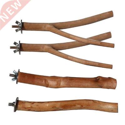4pcs Natural Wood Bird Perches Natural Branch Standing