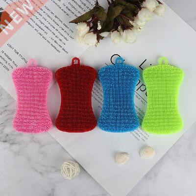 Silicone Dish Washing Brush Pot Pan Sponge Scrubber