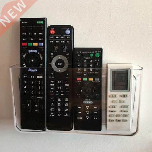 Transparent Wall Mount Storage Box Remote Control Organizer