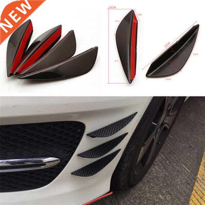 4PCS Bumper spoiler Universal Front Bumper Lip Splitter Fins