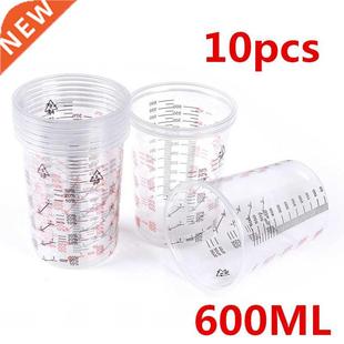 Cups Mixi 600ml Paint Mixing Plastic Pots 10pcs