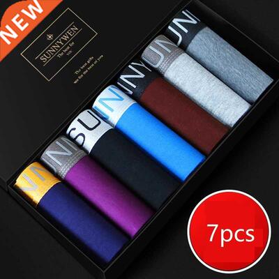7PCS/Lot Men Panties Shorts Underwear Boxer Shorts Men's se