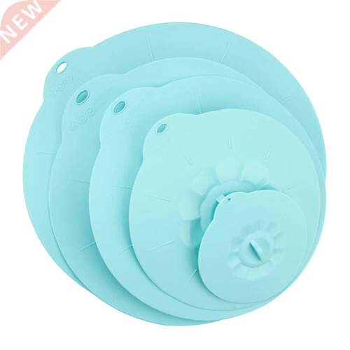 5pcs Silicone Bowl Lids Microwave Cover Heat Resistant Food
