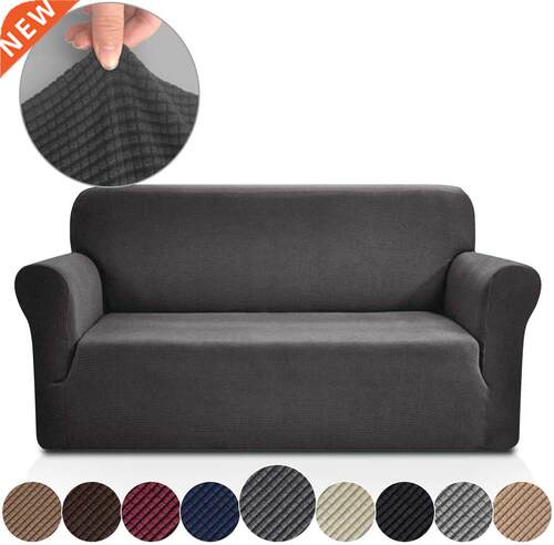 Rose Home Fashion Solid Color Sofa Covers Polyster Elastic