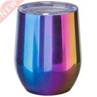 12 Oz Covered Glass: Double Vacuum Insulated Stainless