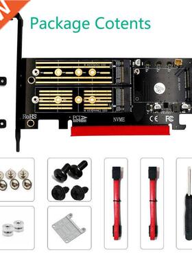 3 in 1 Apapter Msata PCIE M.2 NGFF Key E NVME SATA 3 Channe