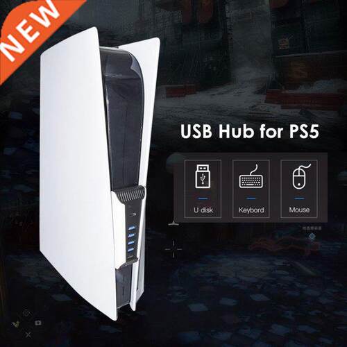 5 in 1 USB Splitter Expander Hub For PS5 USB Hub USB.0 Spli