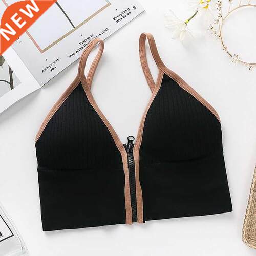 Korean striped crop slim fit spaghetti strap tanke top wome