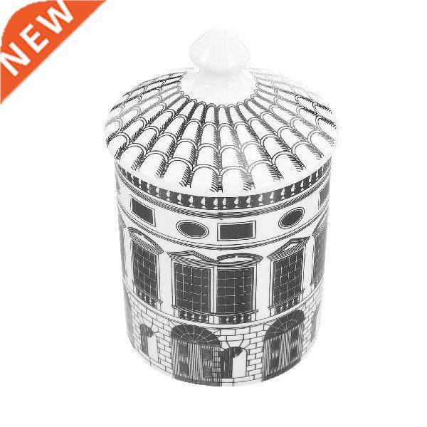 450ml nordic classical black white ceramic sundries